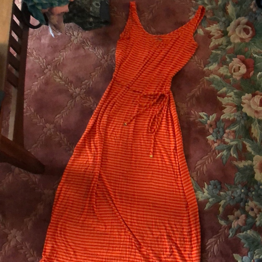 Striped maxi dress